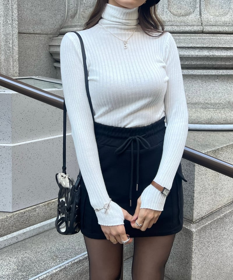 Rib Turtle Finger Knit | Admance Online Store 