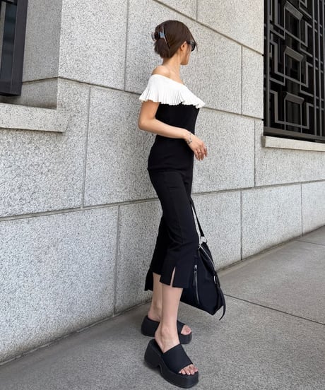 Bicolor Frills トップス