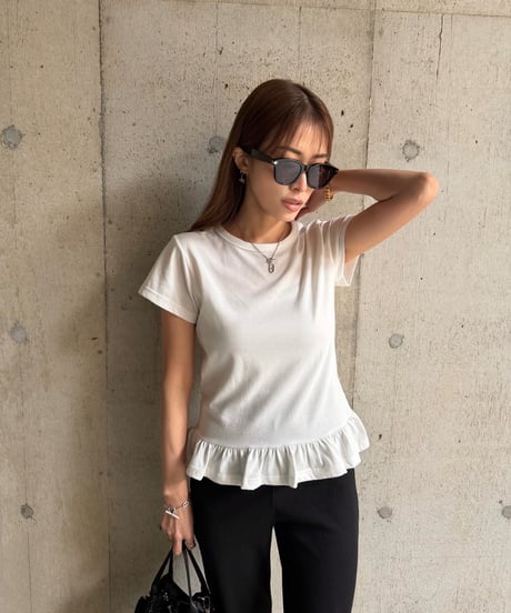 Basic Peplum Tシャツ