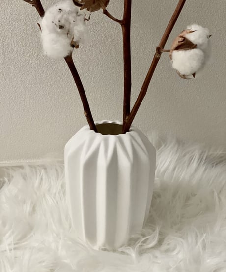 White Flower Vase