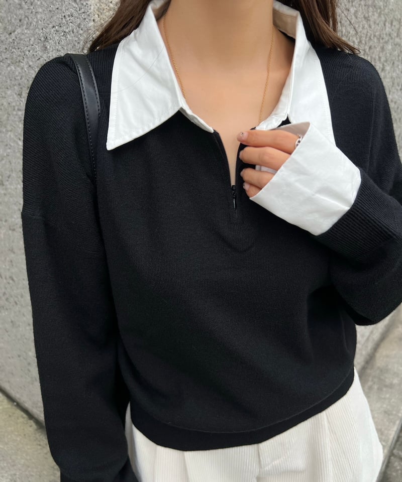 Bicolor Layered Knit | Admance Online Store