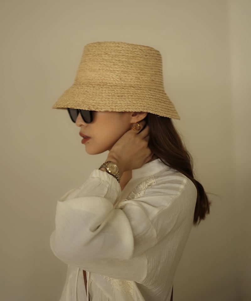 帽子 RAFFIA BUCKET HAT CLASKA（クラスカ）｜RAFFIA BUCKET HAT - ファッション - 帽子