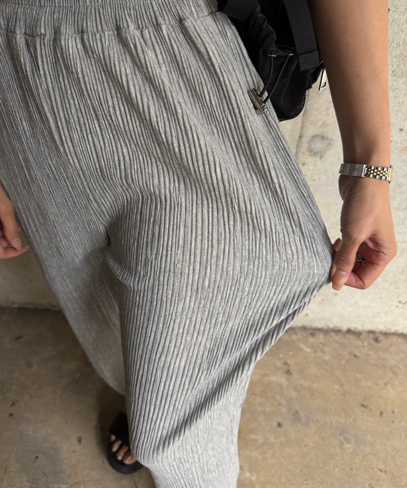 Pleats ストレートパンツ | Admance Online Store