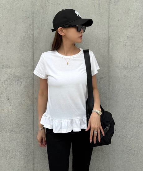 Basic Peplum Tシャツ