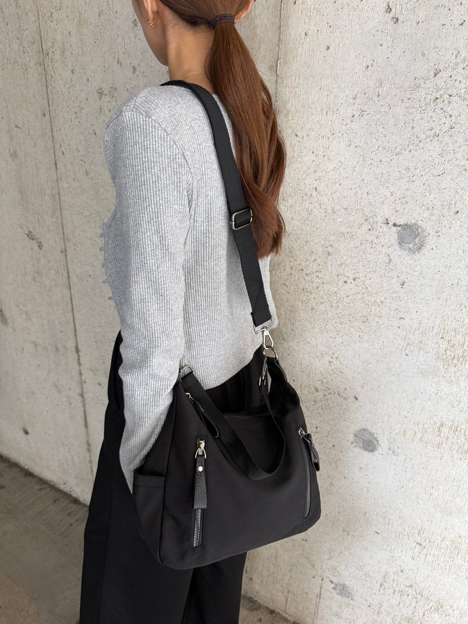 Nylon Zip クロスバッグ | Admance Online Store