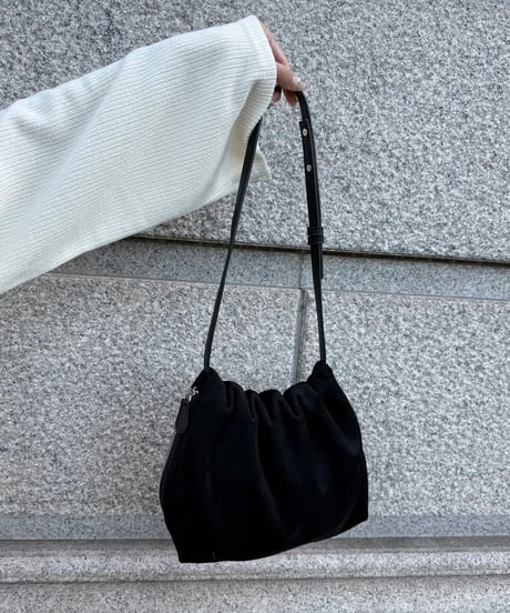 Round Fake Suede Bag