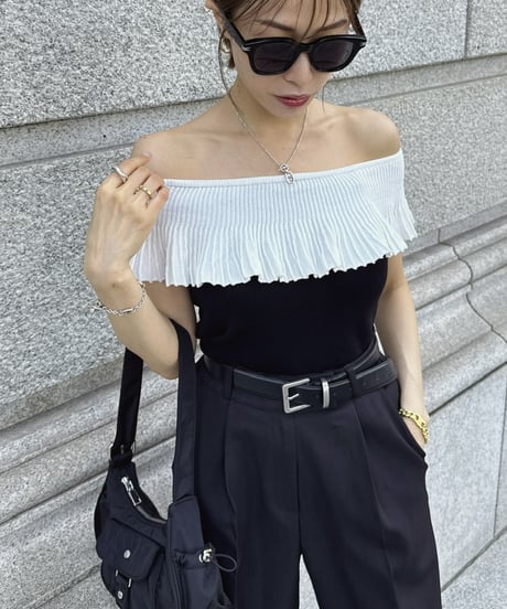 Bicolor Frills トップス