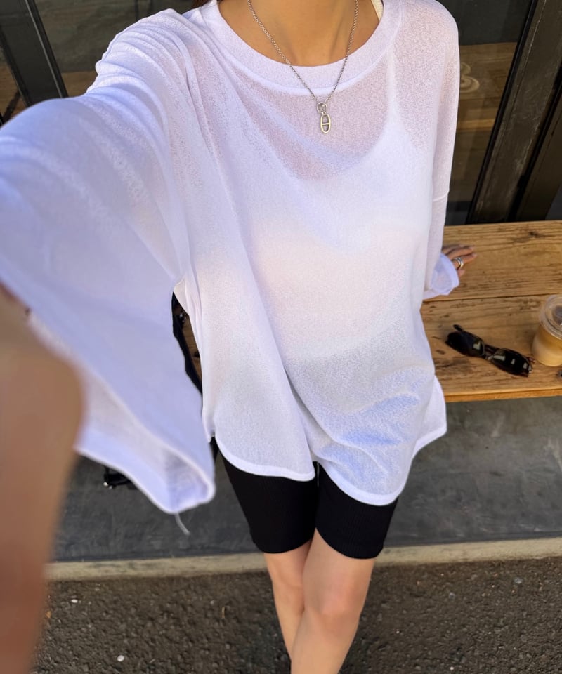 Sheer ロングTシャツ | Admance Online Store