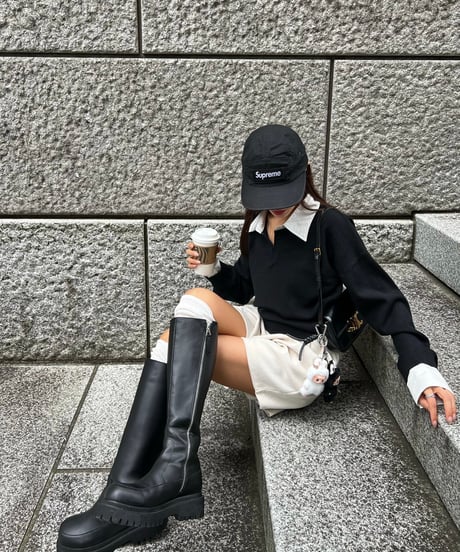 Bicolor Layered Knit