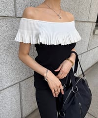 Bicolor Frills トップス