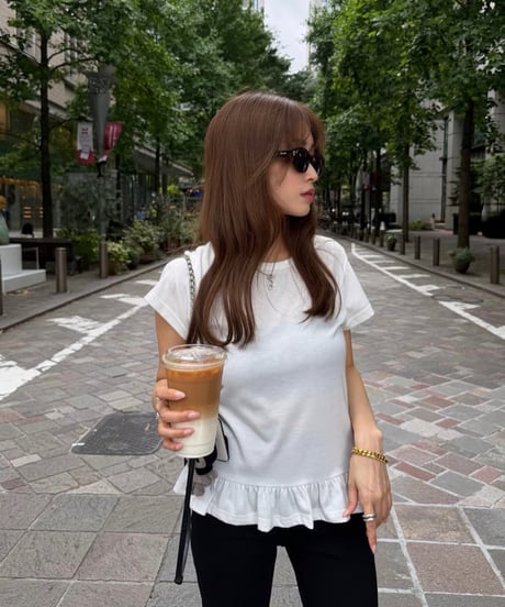 Basic Peplum Tシャツ