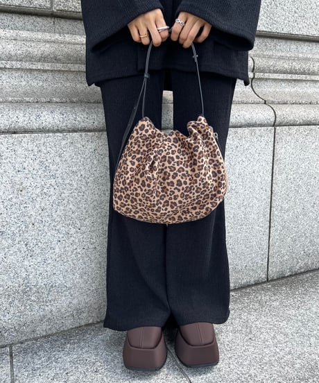 Round Fake Suede Bag