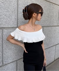 Bicolor Frills トップス