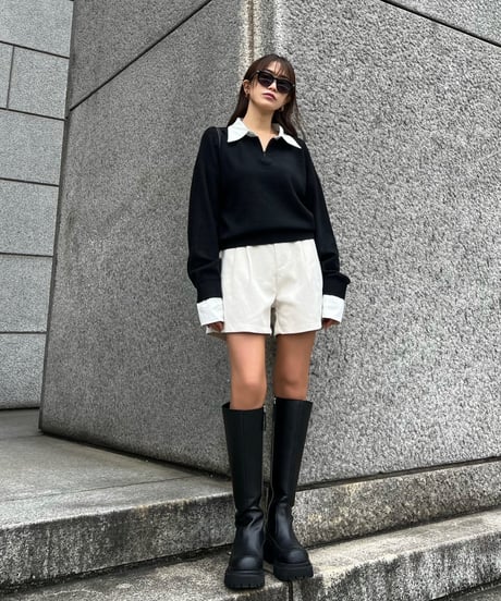 Bicolor Layered Knit