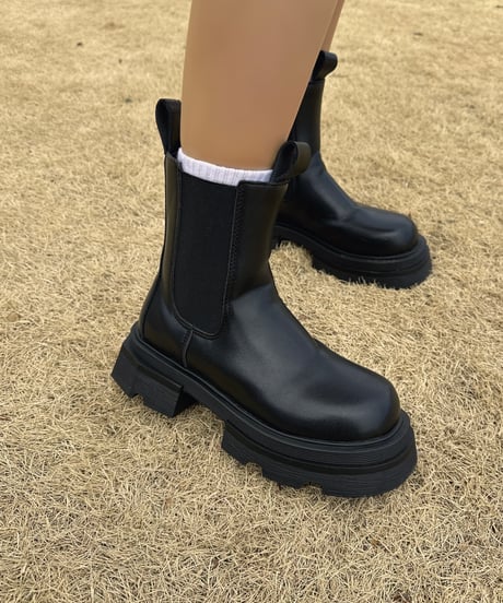 Chunky Heels Short Boots