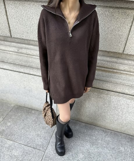 W Zip Turtle Tunic