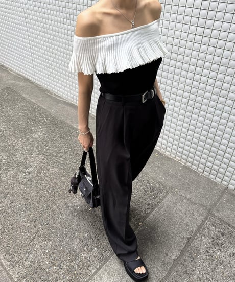 Bicolor Frills トップス