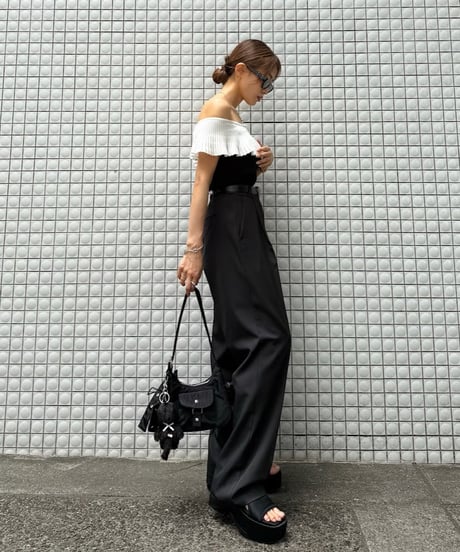 Bicolor Frills トップス