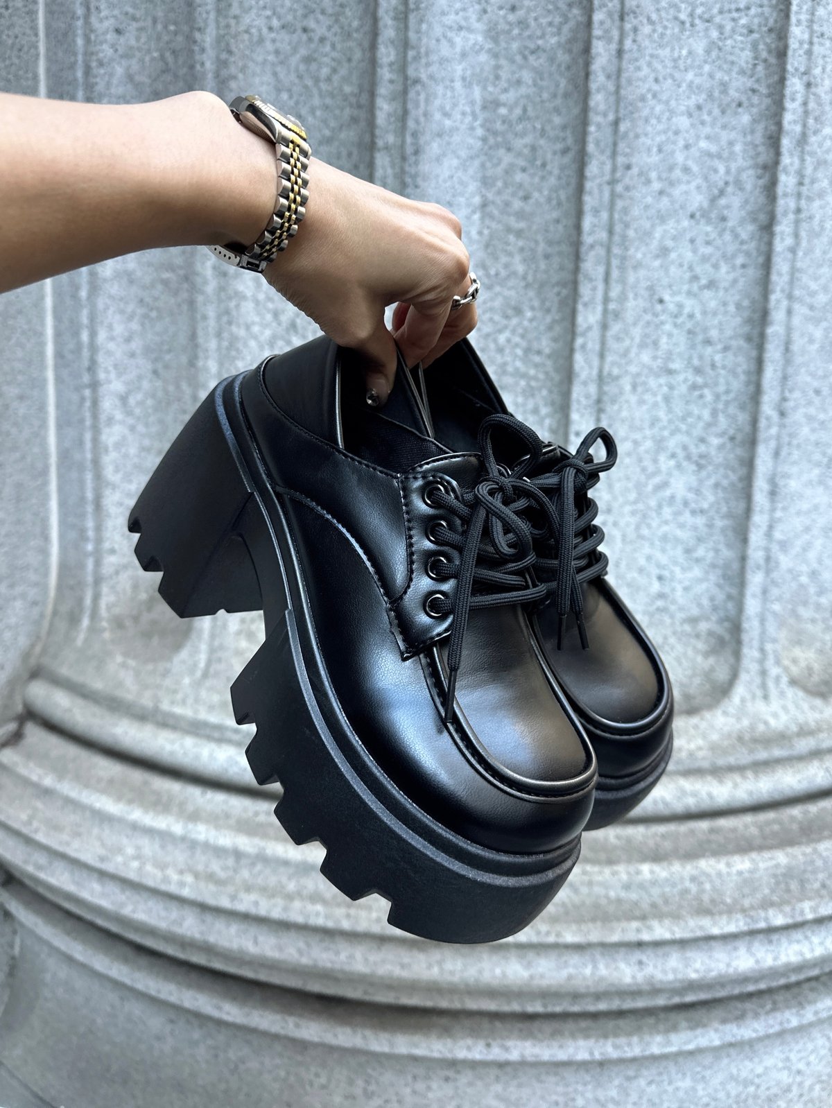 Lace Up Platform Loafer | Admance Online Store