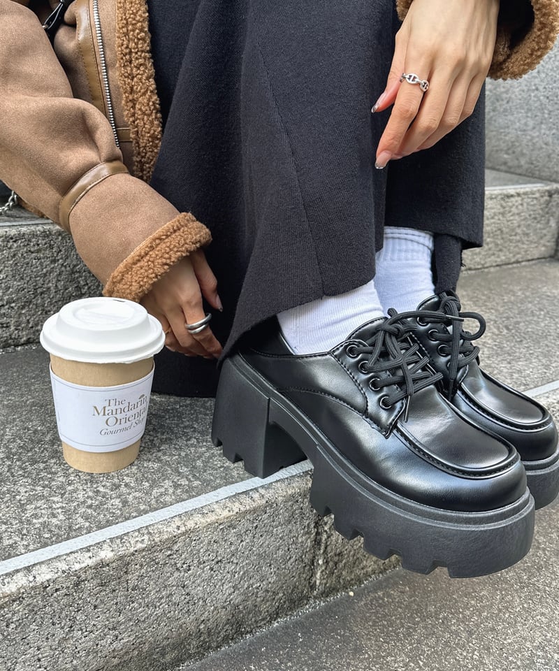 Lace Up Platform Loafer | Admance Online Store