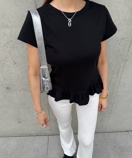 Basic Peplum Tシャツ