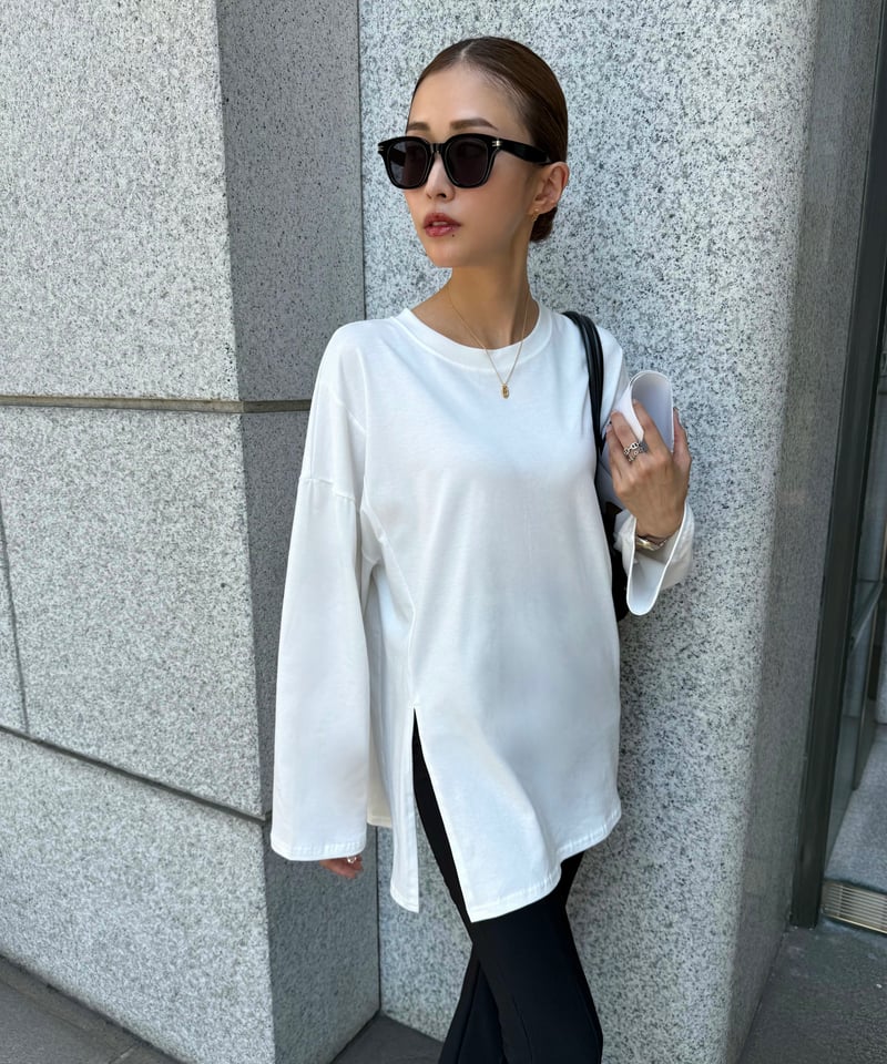 Slit Long T-sh | Admance Online Store