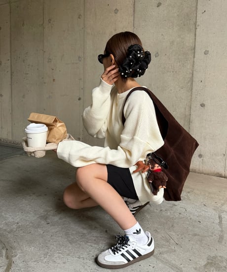 Suede Pouch Set Bag
