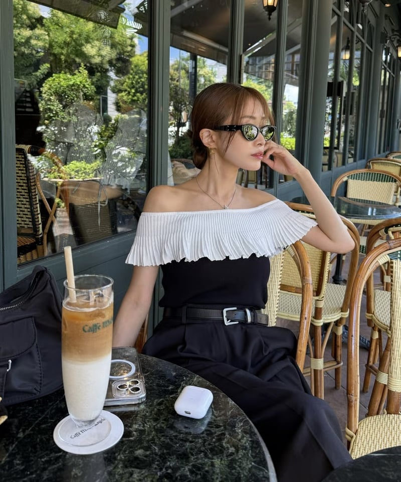 Bicolor Frills Tops | Admance Online Store