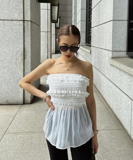 Bare Peplum トップス