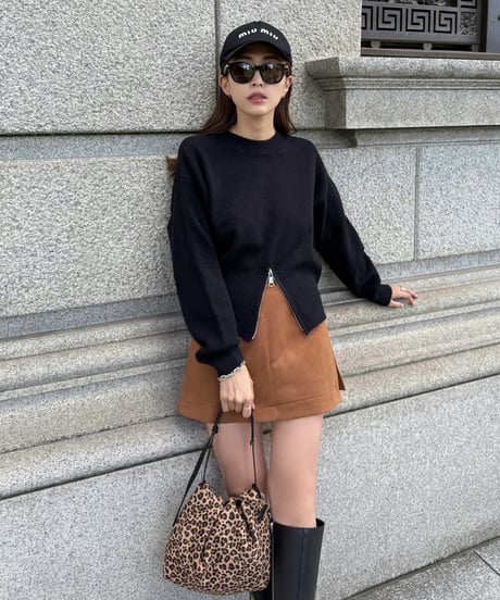 Round Fake Suede Bag