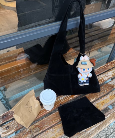 Suede Pouch Set Bag