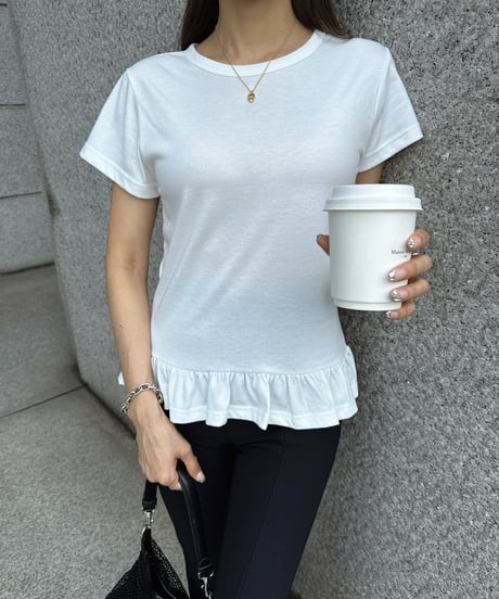 Basic Peplum Tシャツ