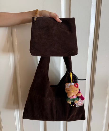 Suede Pouch Set Bag