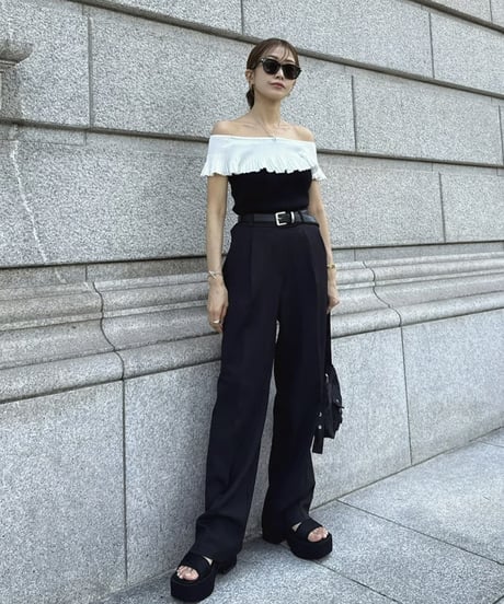 Bicolor Frills トップス