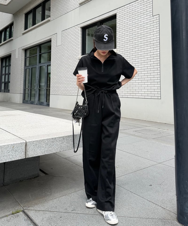 ちゃいさまへ❗️LYFT セットアップ　ブラックS Harf Zip セットアップ | Admance Online Store