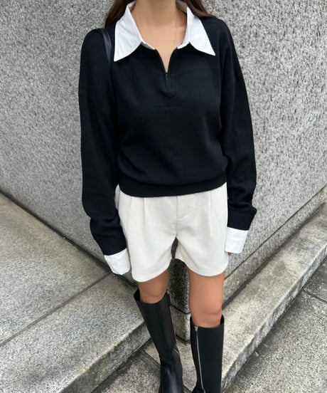 Bicolor Layered Knit
