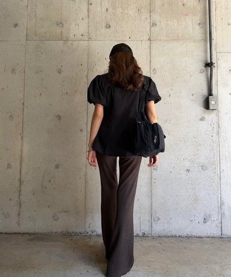 Puff Sleeve Slit BL