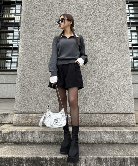 Bicolor Layered Knit