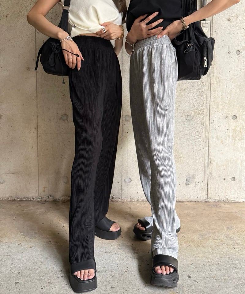 Pleats ストレートパンツ | Admance Online Store