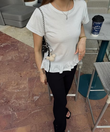 Basic Peplum Tシャツ