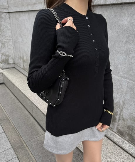 Henley Rib Knit