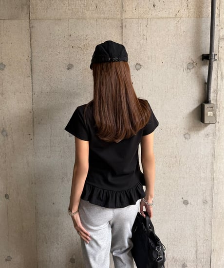 Basic Peplum Tシャツ