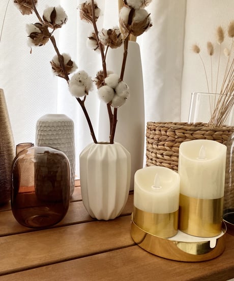 White Flower Vase
