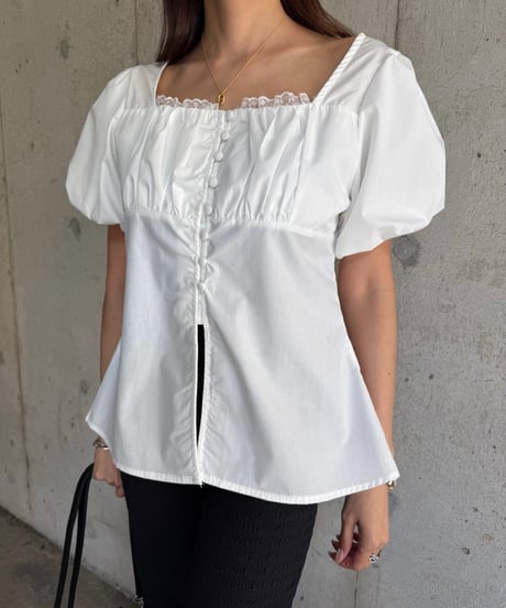Puff Sleeve Slit BL