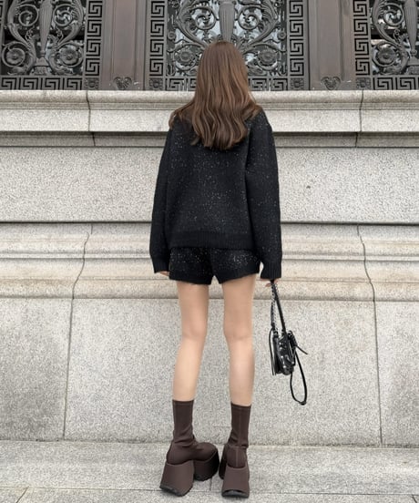 Spangle Collar Knit