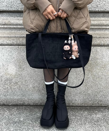 2Way Suede Tote Bag