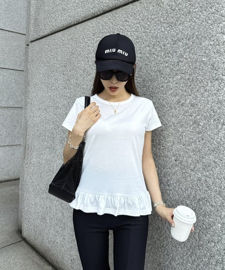Basic Peplum Tシャツ
