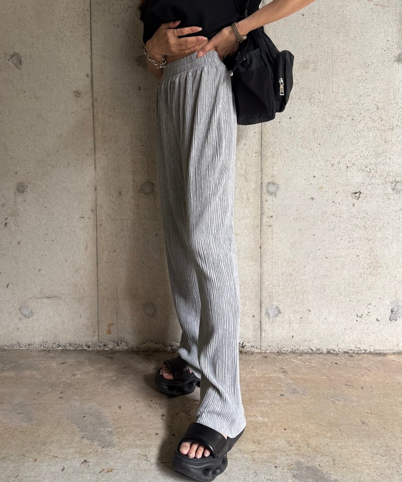 Pleats ストレートパンツ | Admance Online Store