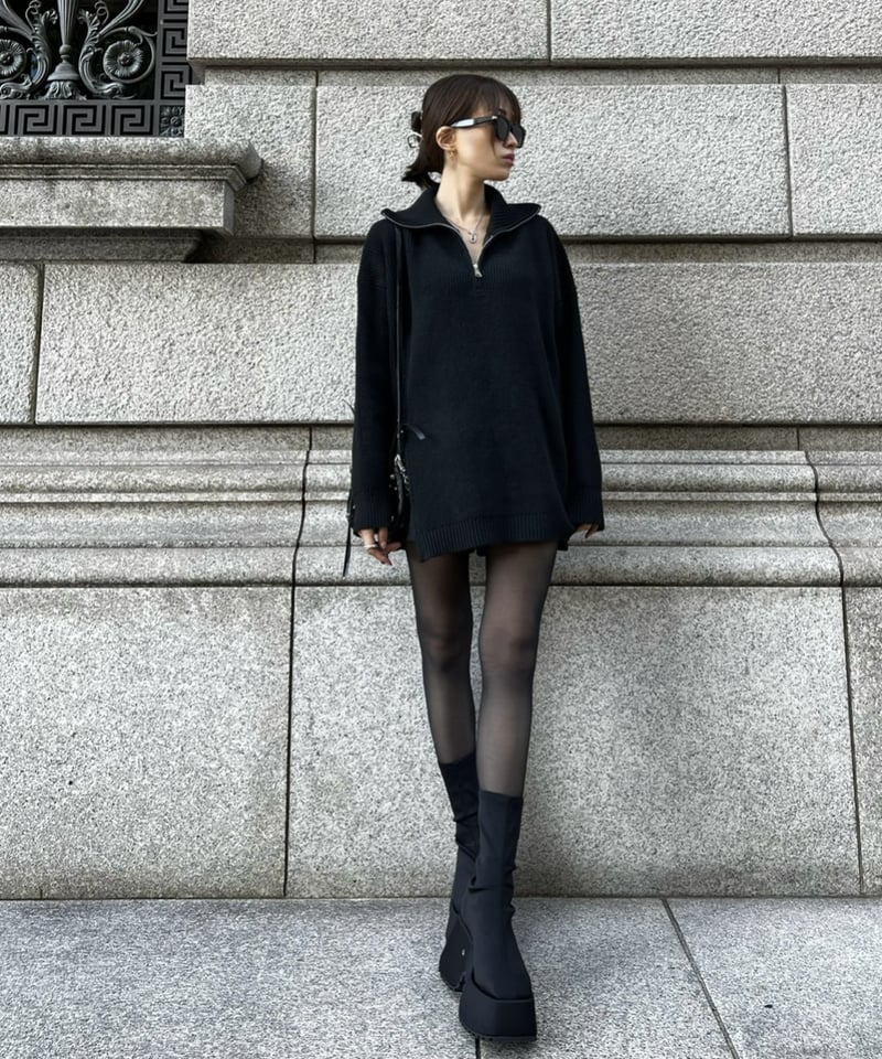 W Zip Turtle Tunic | Admance Online Store