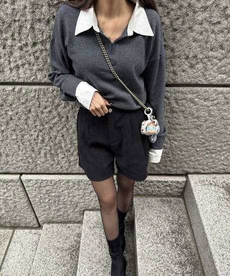 Bicolor Layered Knit